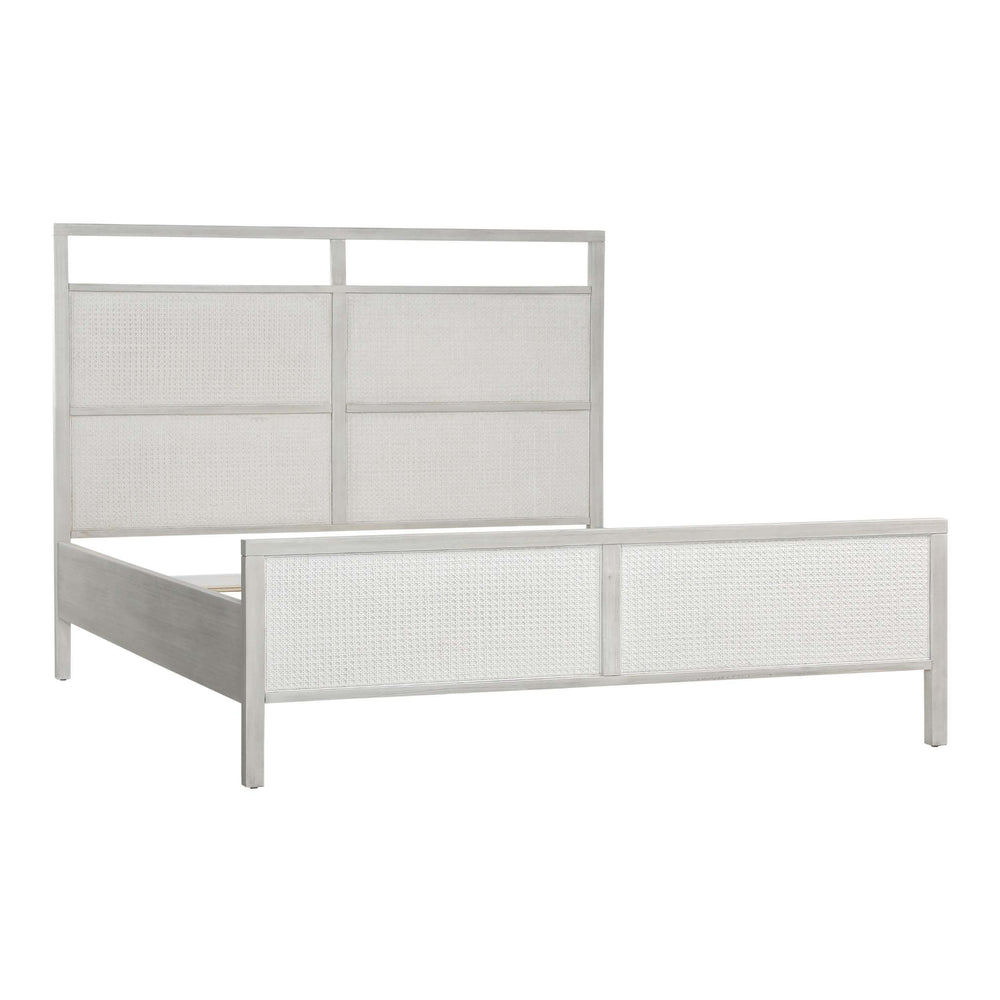Geraldine Bed, Whitewash-Furniture - Bedroom-High Fashion Home