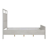Geraldine Bed, Whitewash-Furniture - Bedroom-High Fashion Home