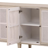 Lugano 6 Door Sideboard, White Wash