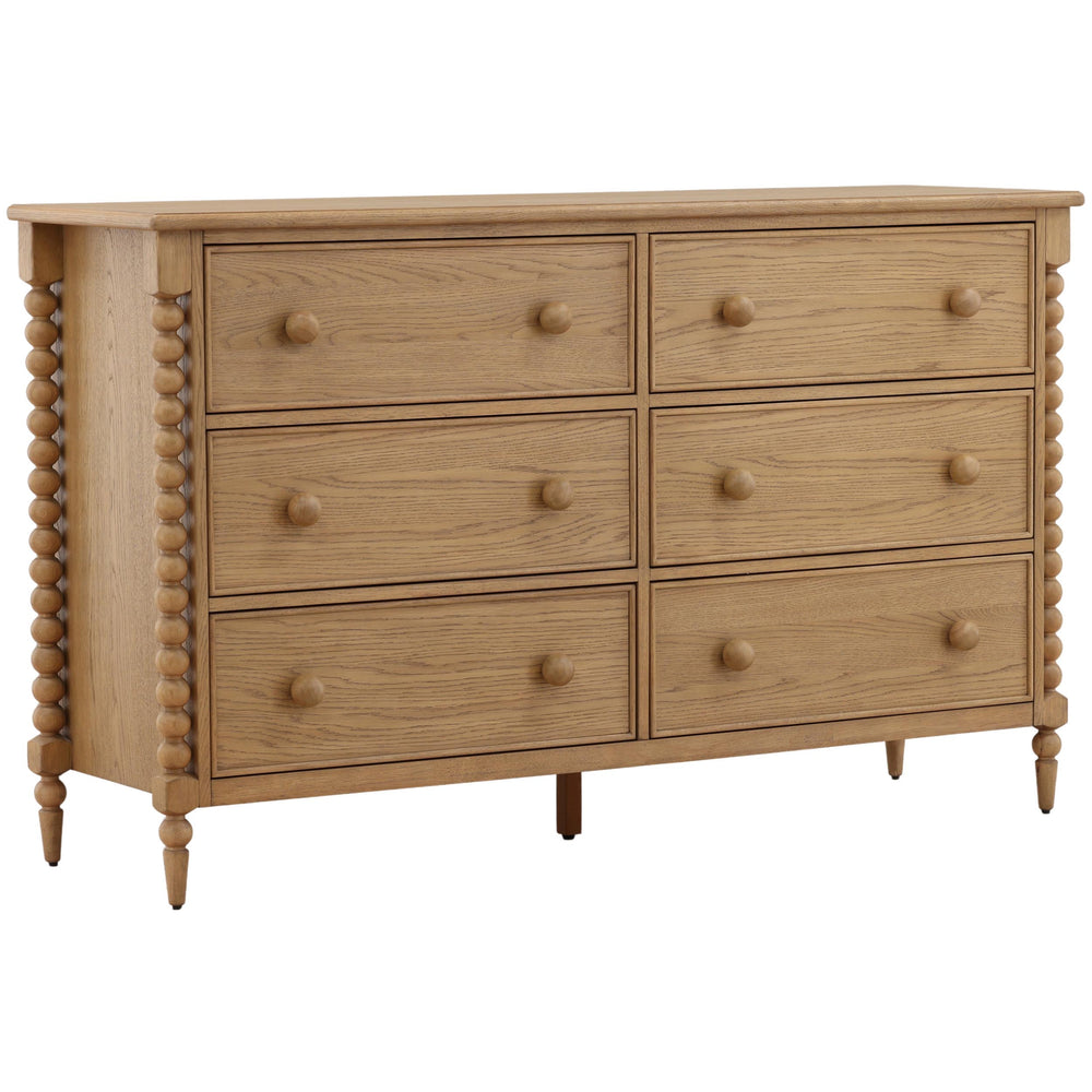 Marcellina 6 Drawer Dresser, Natural