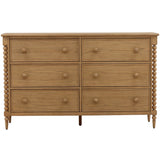 Marcellina 6 Drawer Dresser, Natural