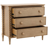 Marcellina 3 Drawer Dresser, Natural
