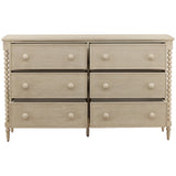 Marcellina 6 Drawer Dresser, White Wash