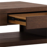 Clarice Coffee Table, Dark Brown