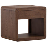 Clarice Side Table, Dark Brown