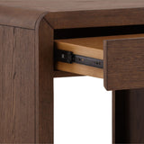 Clarice Side Table, Dark Brown