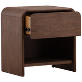 Amsel Nightstand, Dark Brown