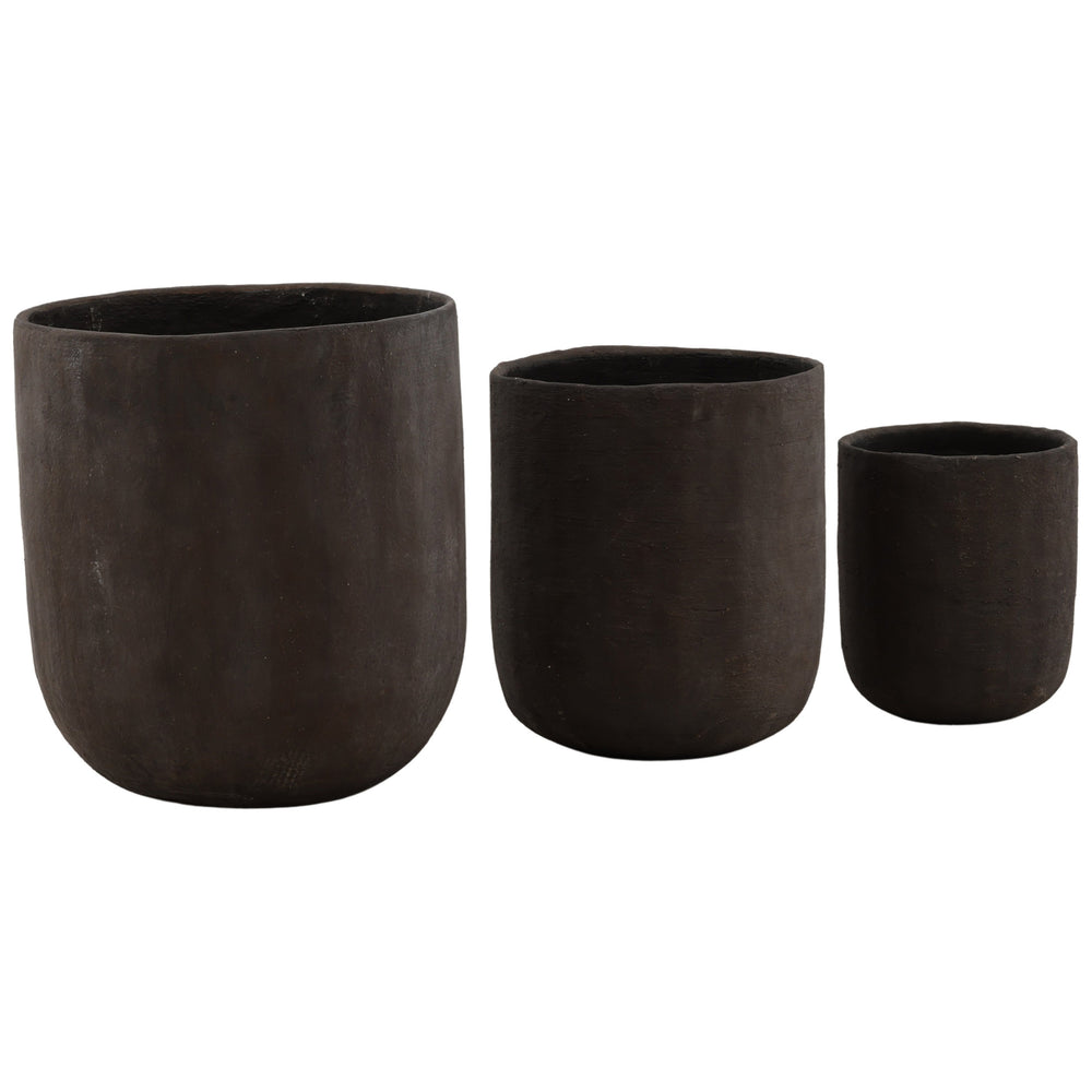 Hartmere Planter, Brown, Set of 3