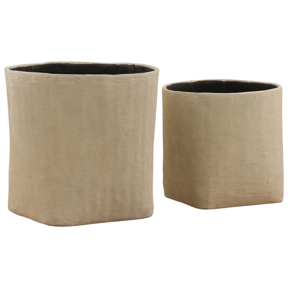 Ellington Planter, Beige, Set of 2