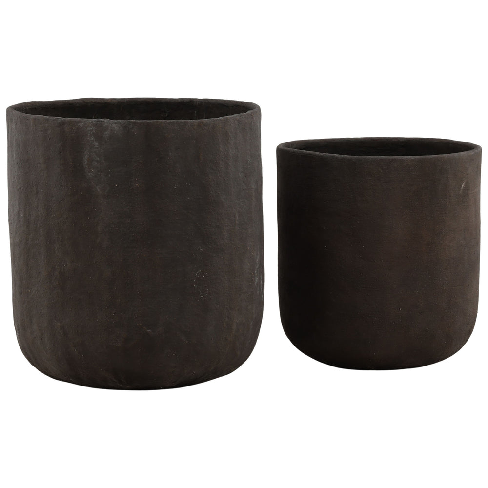 Glenford Planter, Brown, Set of 2
