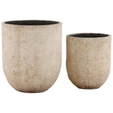 Questor Planter, Beige, Set of 2