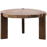 Sampson Large Coffee Table, Light Natural-Furniture - Accent Tables-High Fashion Home
