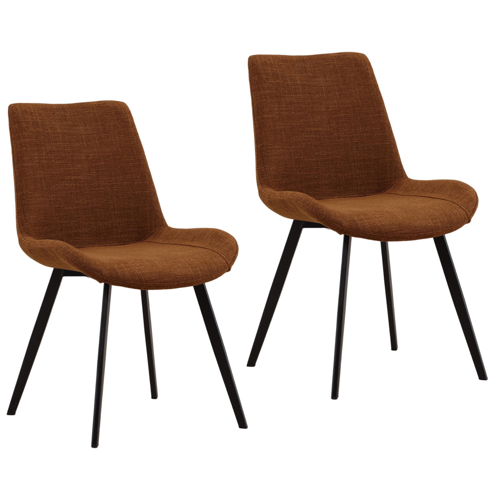 Banon Dining Chair Set of 2, Brown
