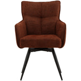 Adelise Swivel Chair, Eva Rust