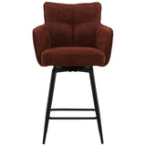 Adelise Counter Stool Set of 2, Burgundy