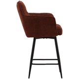 Adelise Counter Stool Set of 2, Burgundy