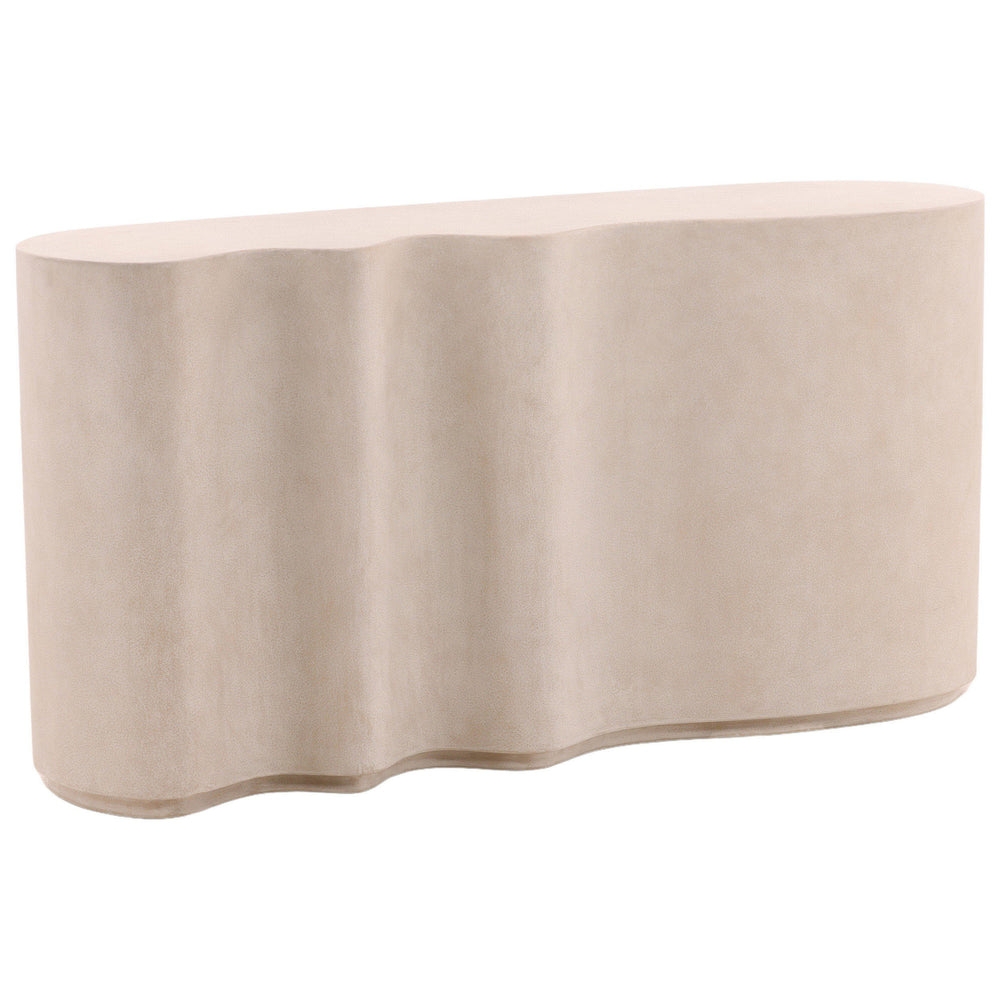 Xyra Outdoor Console Table, Light Grey