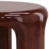 Kevelyn Outdoor Side Table, Rust