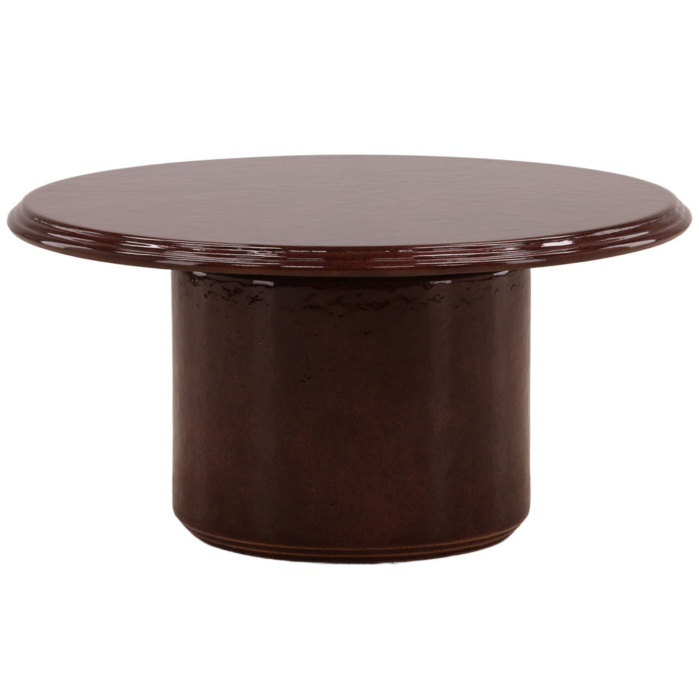 Renwick Outdoor Coffee Table, Burgundy