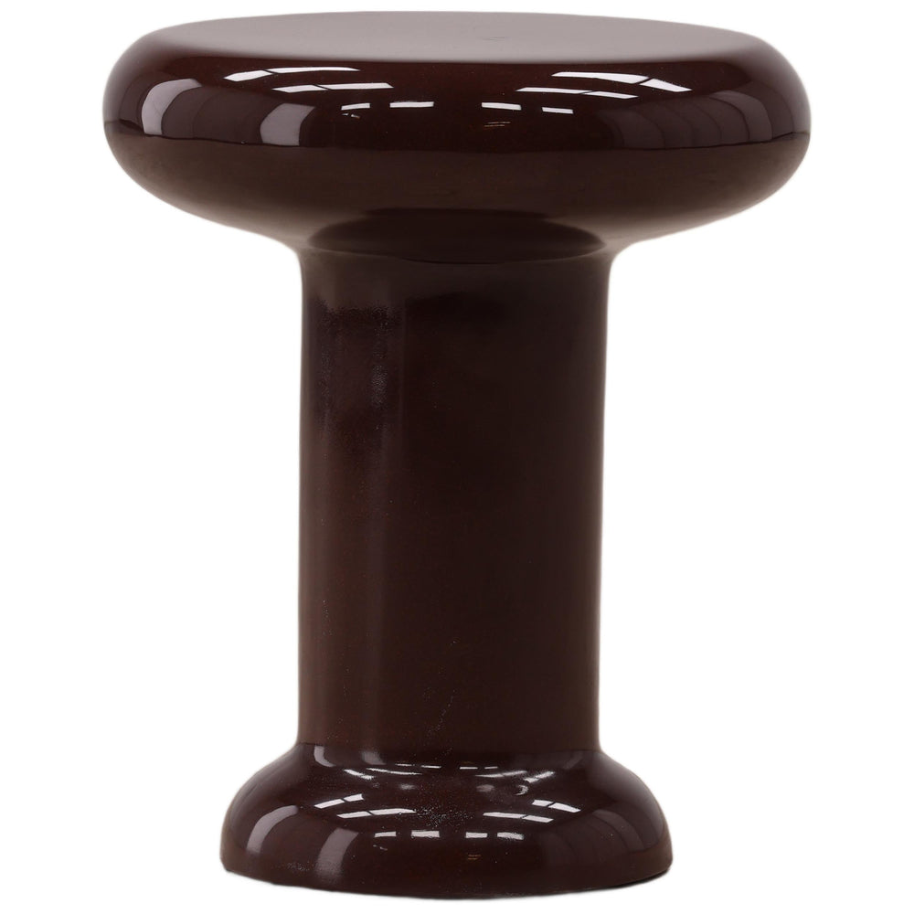 Kenros Outdoor Side Table, Burgundy