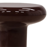 Kenros Outdoor Side Table, Burgundy