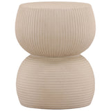 Quindale Outdoor Side Table, Off-White