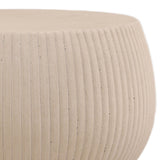 Quindale Outdoor Side Table, Off-White
