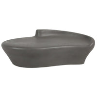 Cortana Outdoor Bench, Dark Grey