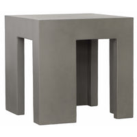 Rivero Outdoor Side Table, Grey-Furniture - Accent Tables-High Fashion Home