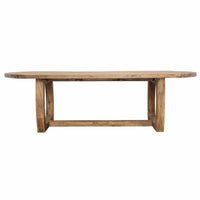 Janie Outdoor Dining Table, Distressed Natural