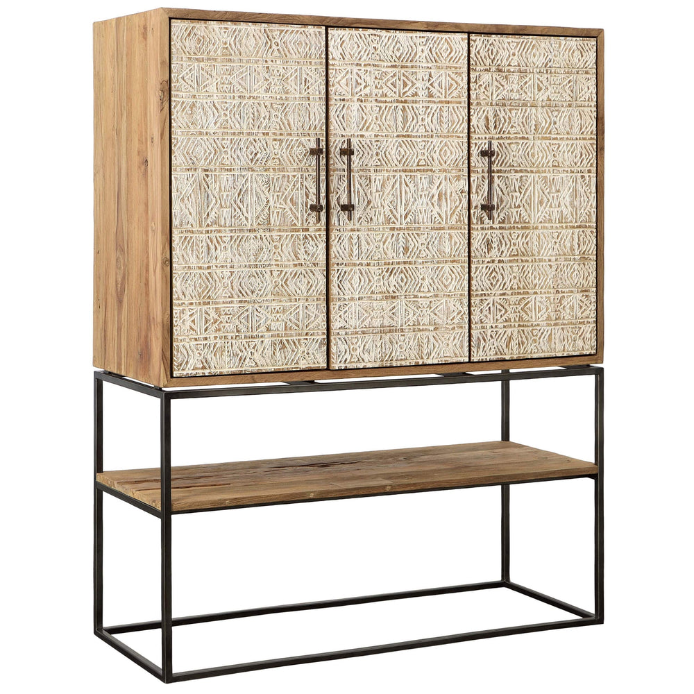 Kya Cabinet, White Wash-Furniture - Storage-High Fashion Home