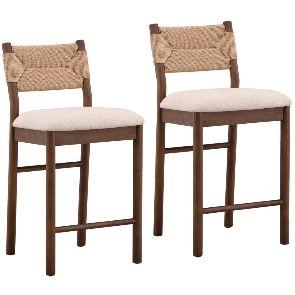 Rosabel Counter Stool Set of 2, Cream