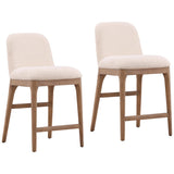 Farrah Counter Stool Set of 2, Cream