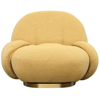 Kass Swivel Chair, Mustard