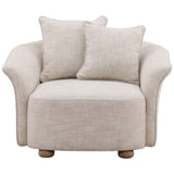 Zayan Chair, Yukon Cream
