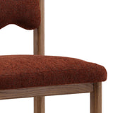 Jacie Dining Chair Set of 2, Burgundy