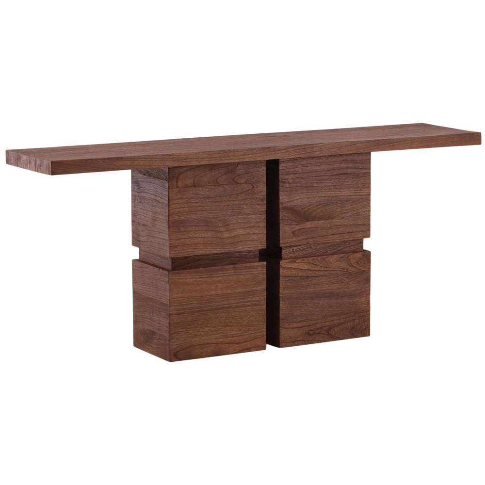 Jena Console Table, Brown-Furniture - Accent Tables-High Fashion Home