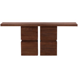 Jena Console Table, Brown-Furniture - Accent Tables-High Fashion Home