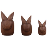 Vinni Sculpture Set of 3, Brown