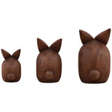 Vinni Sculpture Set of 3, Brown