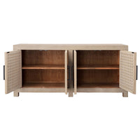 Devina 4 Door Sideboard, Light Warm Wash