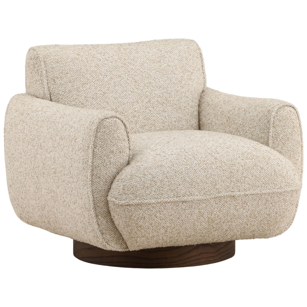 Ercilia Swivel Chair, Oatmeal