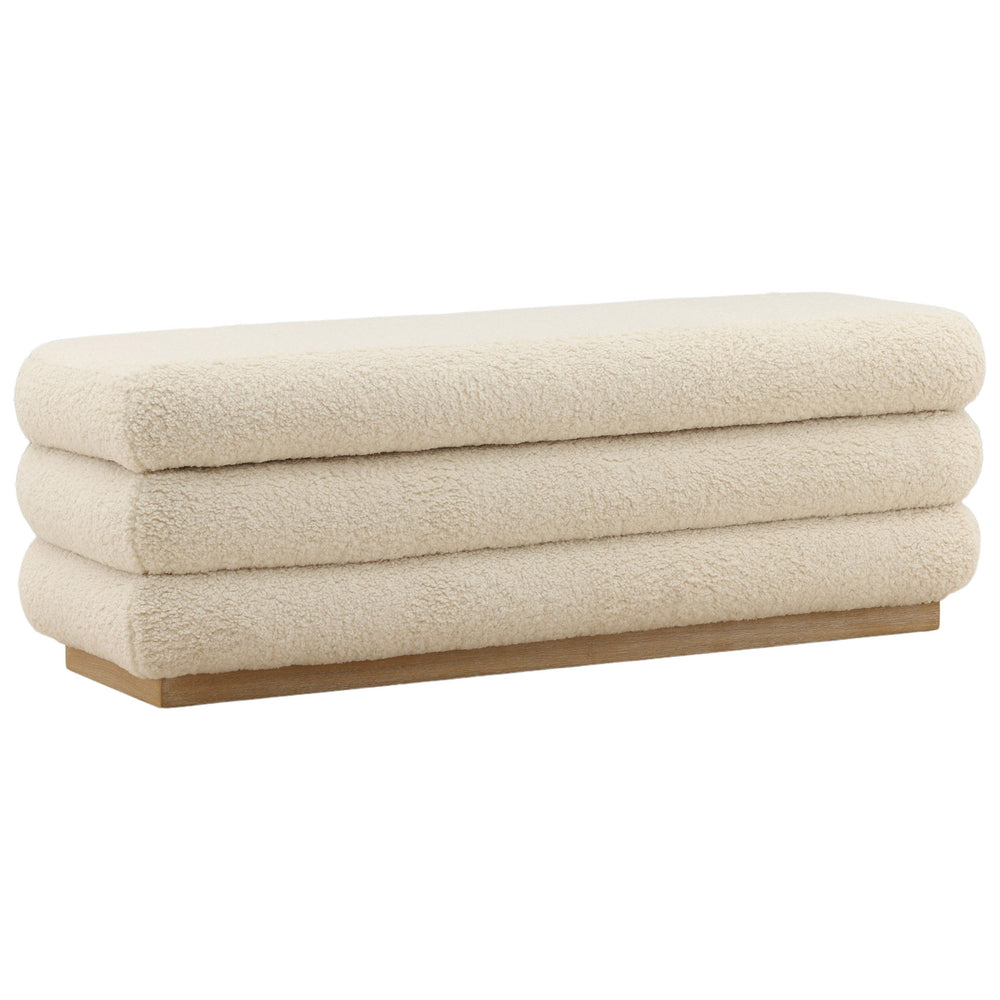 Aura Storage Bench, Cream
