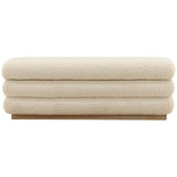 Aura Storage Bench, Cream