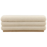 Aura Storage Bench, Cream