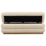 Aura Storage Bench, Cream