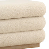 Aura Storage Bench, Cream