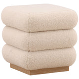 Rosana Storage Stool, Cream