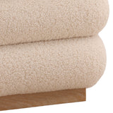 Rosana Storage Stool, Cream