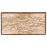 Elston Kitchen Island, Beige/Brown